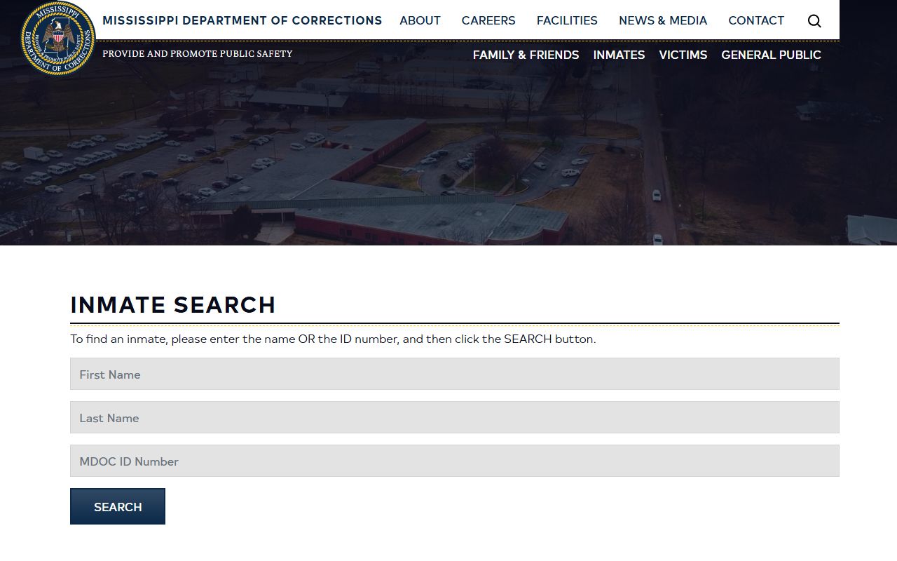 Webster County inmate population MDOC inmate search form